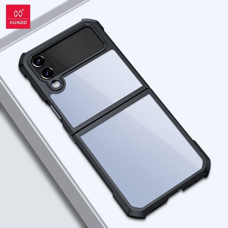 ÆLECTRONIX Black Clear / For Galaxy Z Flip 4 Soft Silicone Case Samsung Galaxy Z Flip 3/4