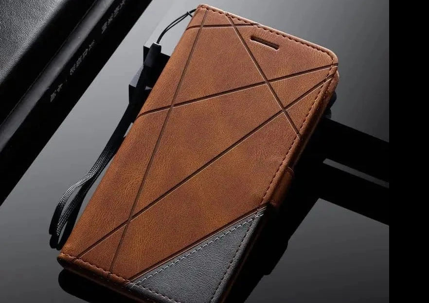 ÆLECTRONIX Brown / Galaxy S24 Ultra Samsung Galaxy S10/S21/S22/S23 Flip Case