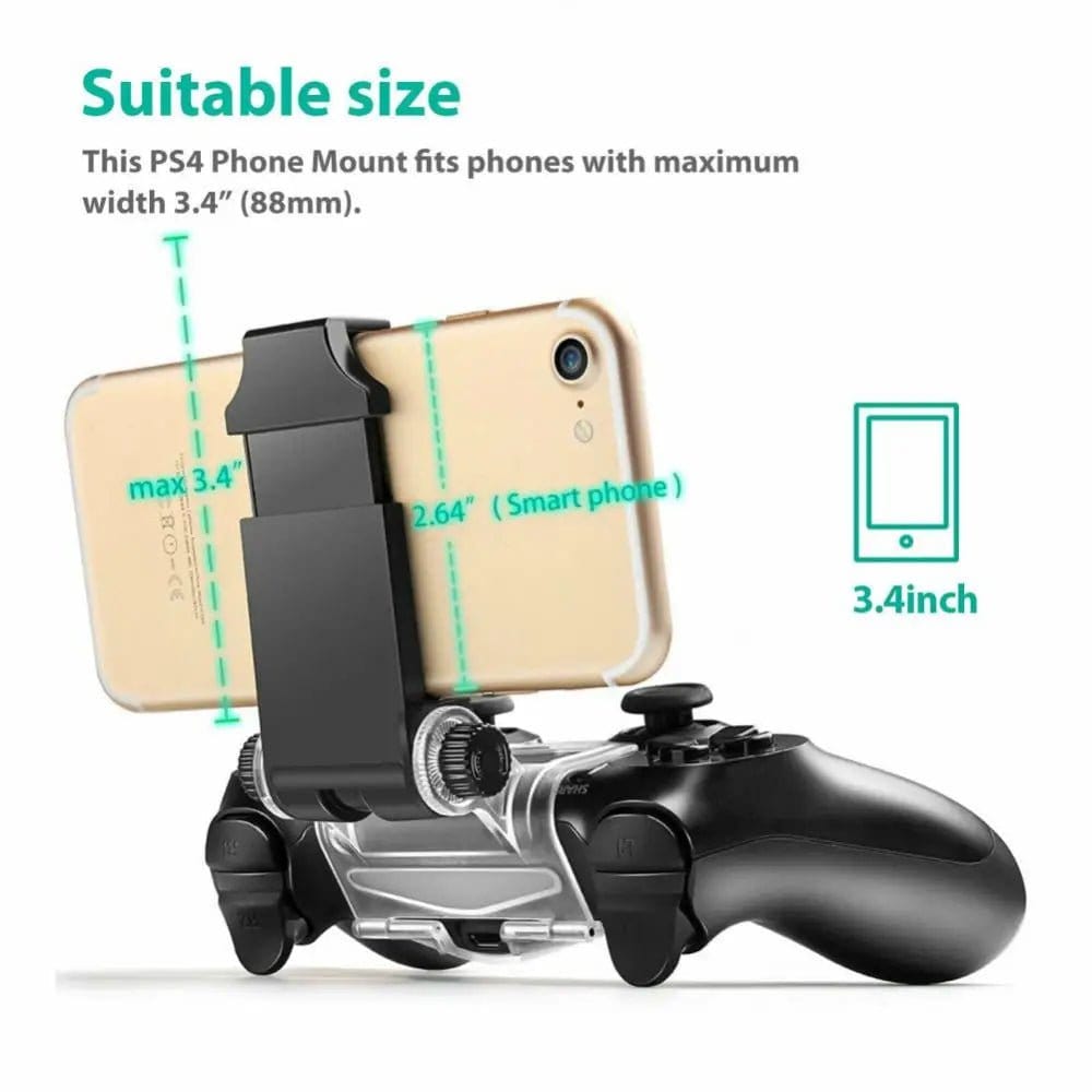 ÆLECTRONIX Holder For PS4 DualShock4 Controller For iPhone/Android