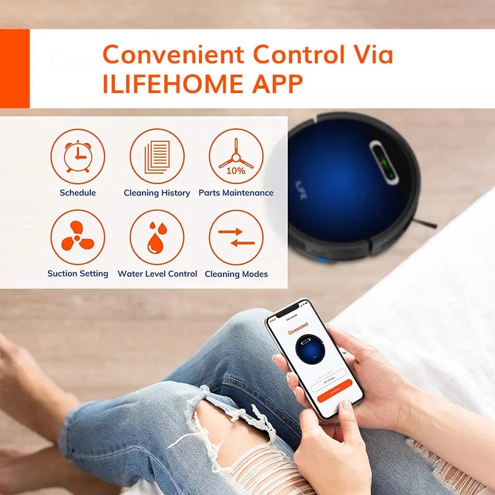 ÆLECTRONIX iLife Robot Vacuum Cleaner 2000PA