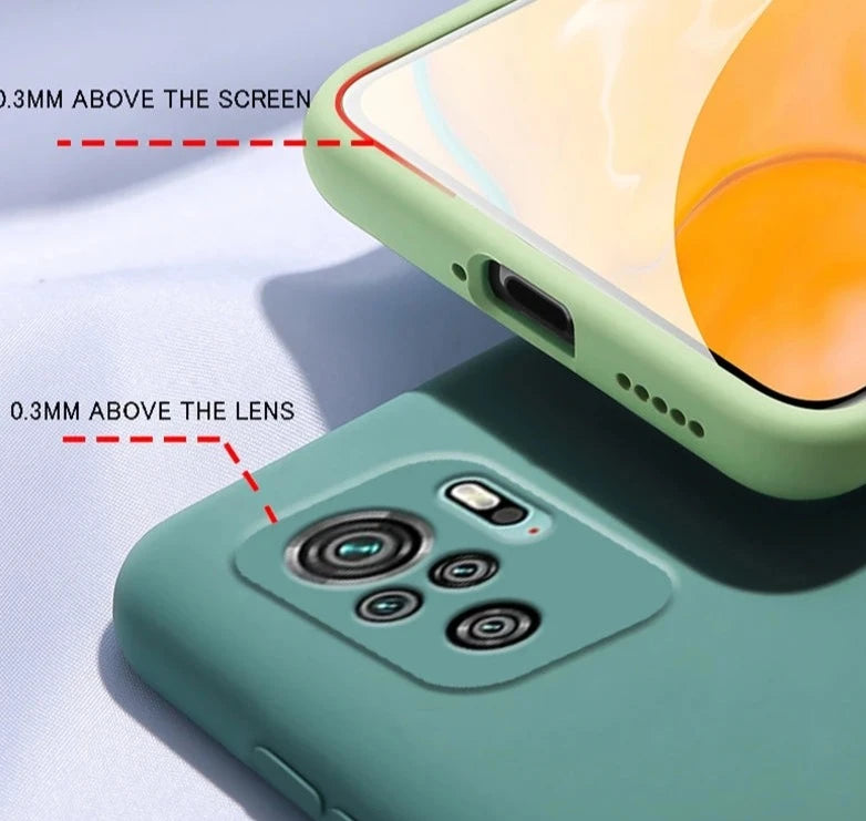 Liquid Silicone Phone Case For Xiaomi Redmi Note 10