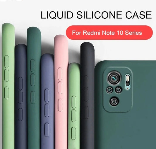 Liquid Silicone Phone Case For Xiaomi Redmi Note 10