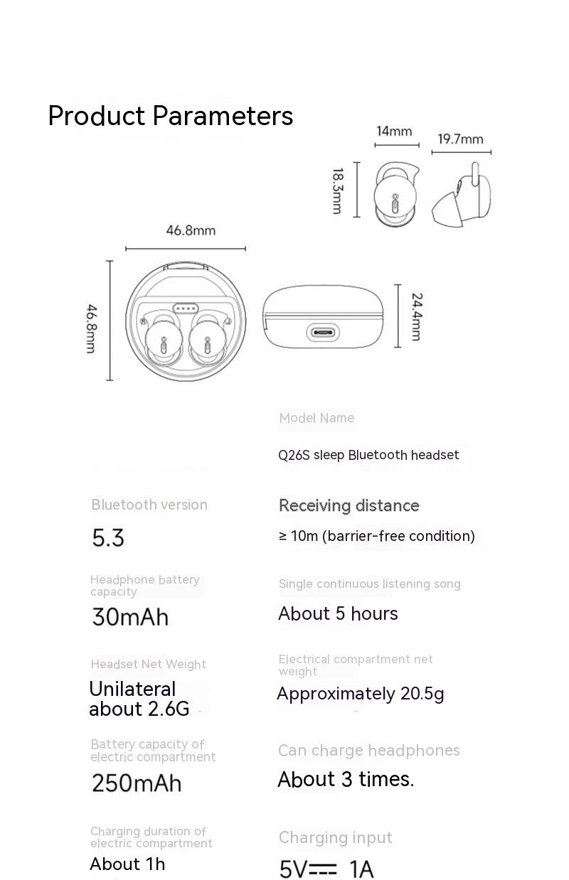 Xiaomi Sleep Wireless Q26S Headset