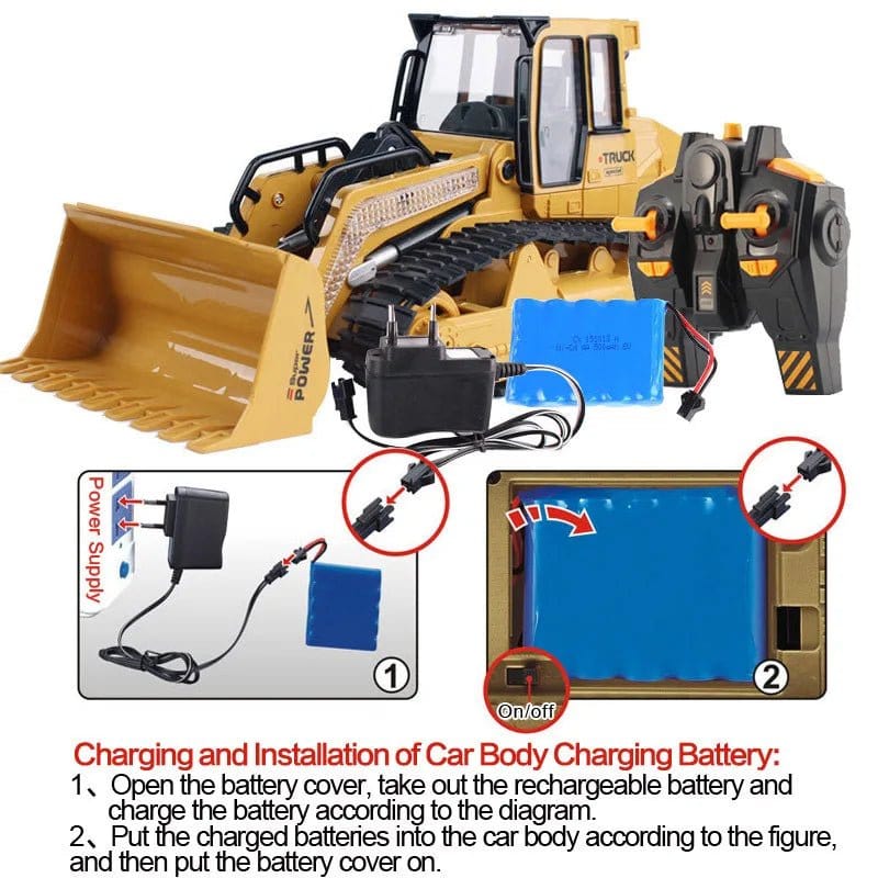 ÆLECTRONIX 1:16 RC Truck Bulldozer Dumper