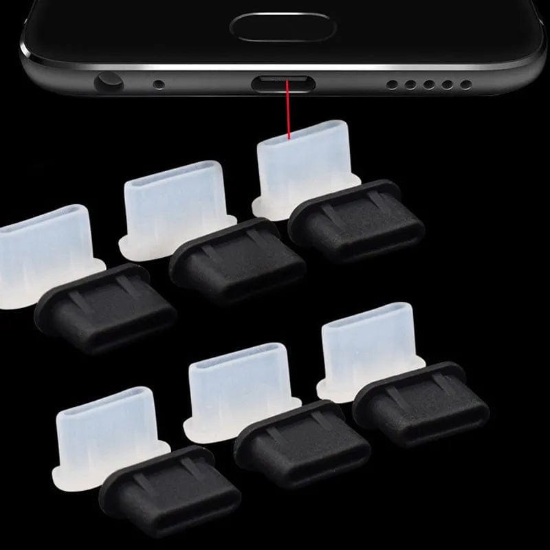 ÆLECTRONIX 10 pcs Type-C Charging Port Protector Anti-Dust