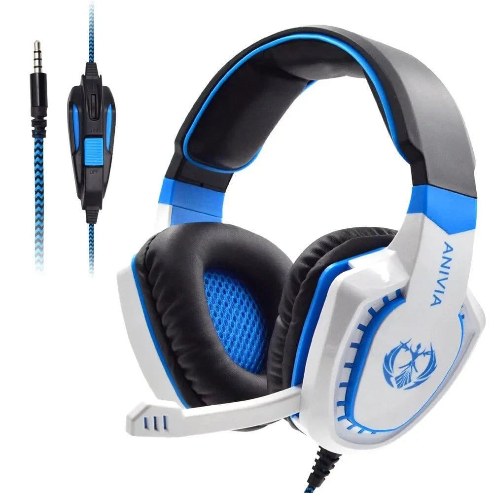 ÆLECTRONIX AH28 White ANIVIA Wired Gaming Headset for PC/PS4/PS5/XBOX
