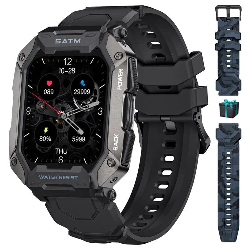 ÆLECTRONIX Black LIGE Bluetooth Smart Watch