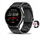 ÆLECTRONIX Black Steel Belt / Bluetooth Call Smart Watch AMOLED Display