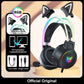 ÆLECTRONIX Black with Cat Ear X15 Pro Gaming Wired Headset For PC/PS4