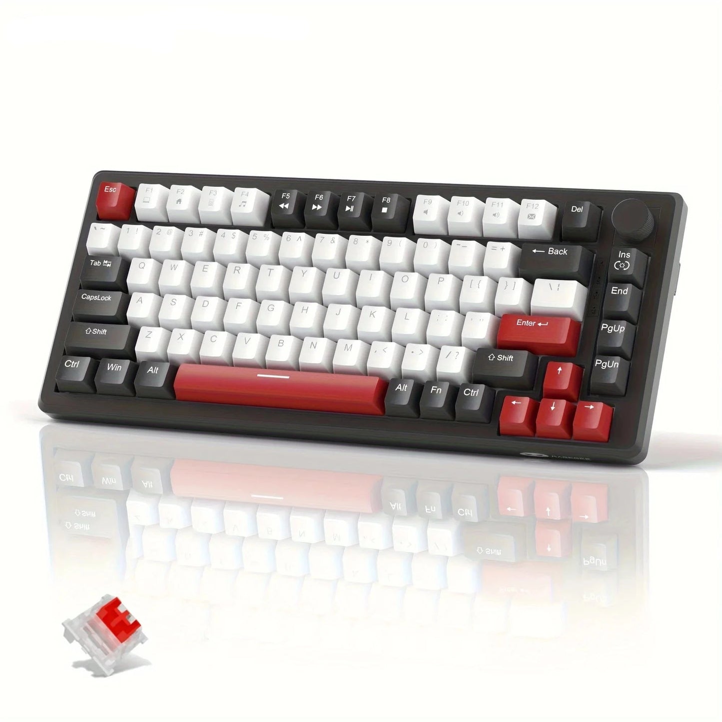 ÆLECTRONIX BlackWhite(Red) MageGee Mechanical Gaming Keyboard