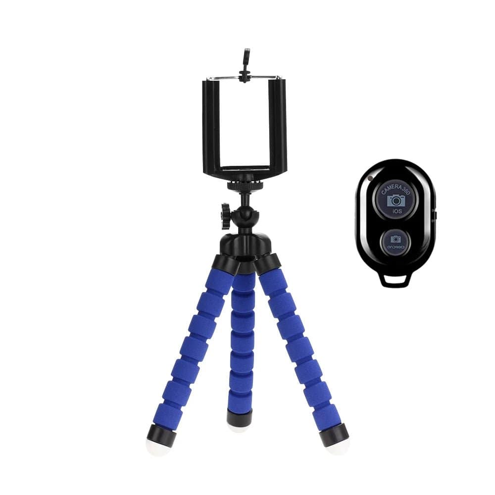 ÆLECTRONIX Blue Tripod Holder For Smartphones Bluetooth