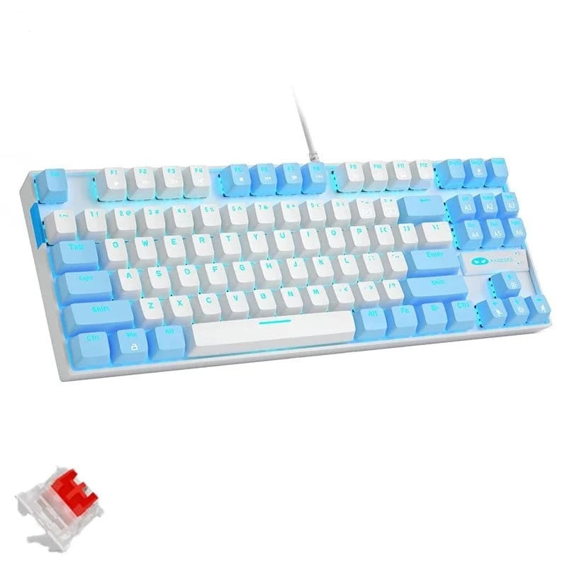 ÆLECTRONIX BlueWhite(Red) MageGee Mechanical Gaming Keyboard Wired