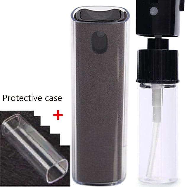 ÆLECTRONIX Dark Grey/Case 2in1 Microfiber Screen Cleaner Spray