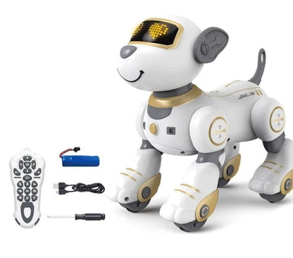 ÆLECTRONIX Gold RC Stunt intelligent Robot Dog