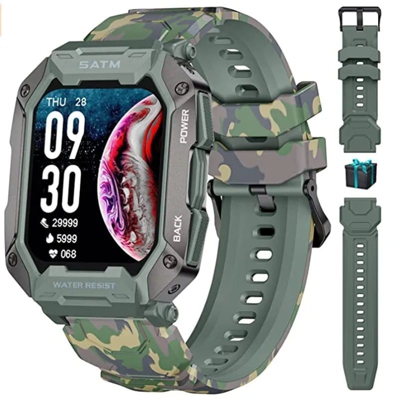 ÆLECTRONIX Green LIGE Bluetooth Smart Watch