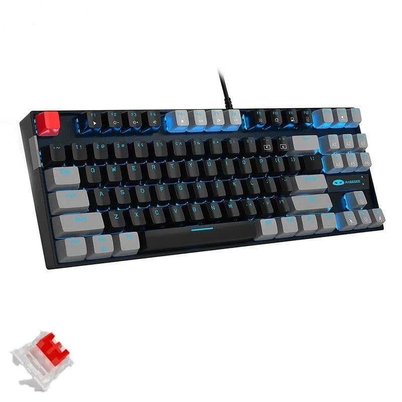 ÆLECTRONIX GreyBlack(Red) MageGee Mechanical Gaming Keyboard Wired
