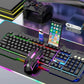 ÆLECTRONIX Keyboard/Mouse Black Wired Gaming Keyboard and Mouse with Metal Base and Phone Holder