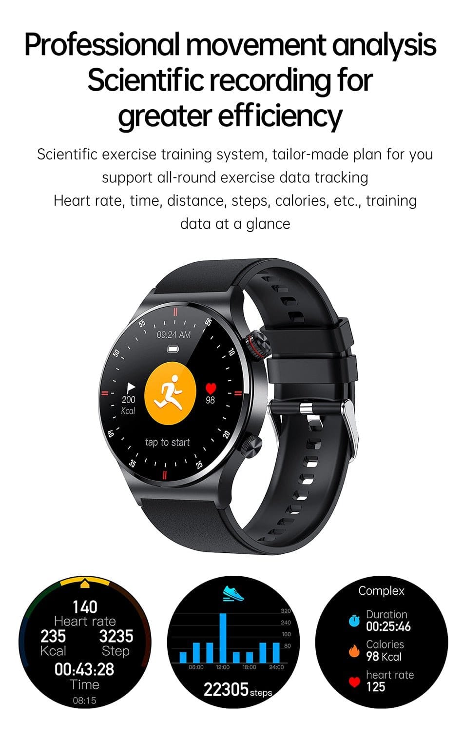 ÆLECTRONIX LIGE ECG+PPG Smart Watch