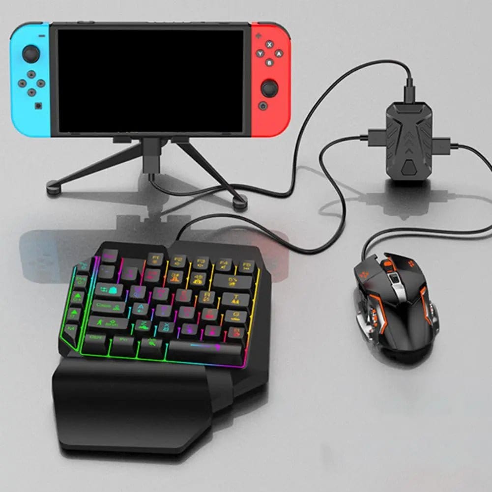 ÆLECTRONIX MIX Master One Handed Gaming Keyboard And Mouse Set for PS3/PS4/PS5/Xbox ONE/Switch/PC