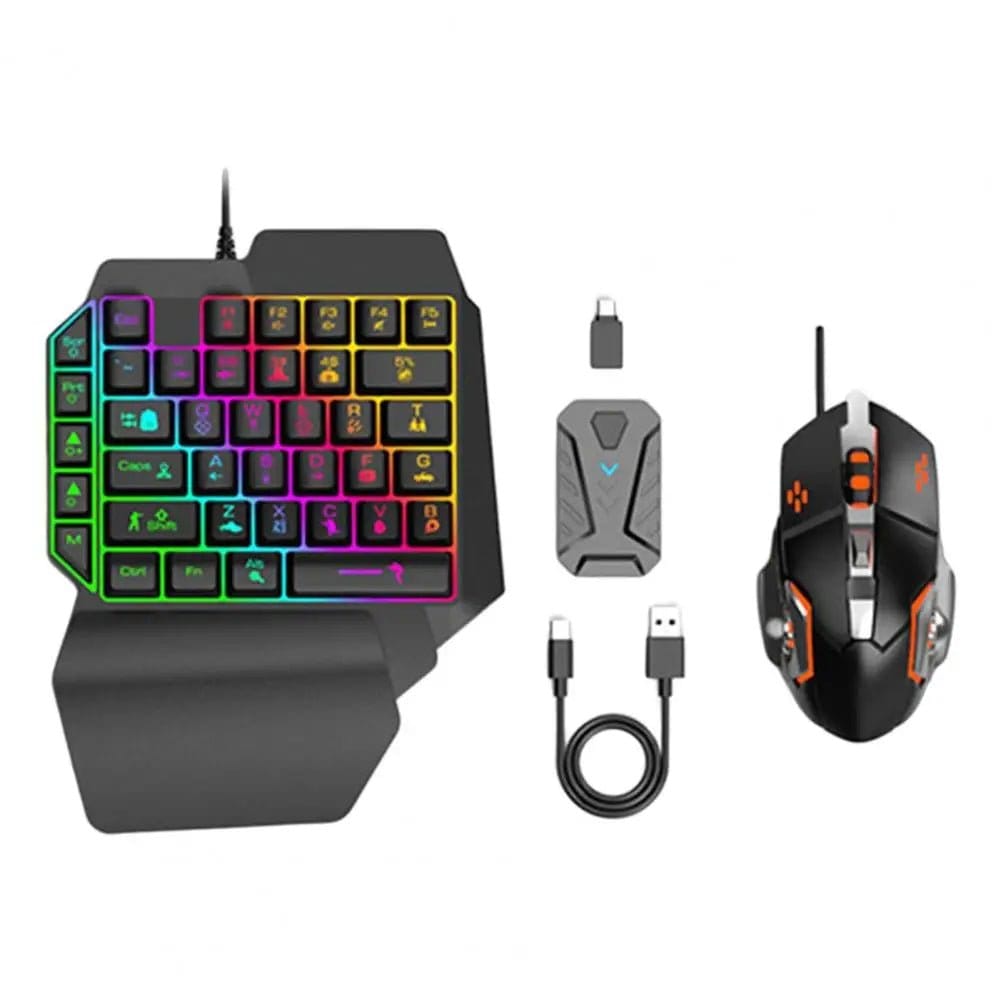 ÆLECTRONIX MIX Master One Handed Gaming Keyboard And Mouse Set for PS3/PS4/PS5/Xbox ONE/Switch/PC