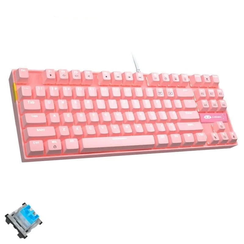 ÆLECTRONIX Pink(Blue) MageGee Mechanical Gaming Keyboard Wired