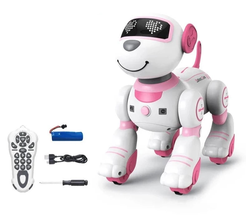 ÆLECTRONIX Pink RC Stunt intelligent Robot Dog