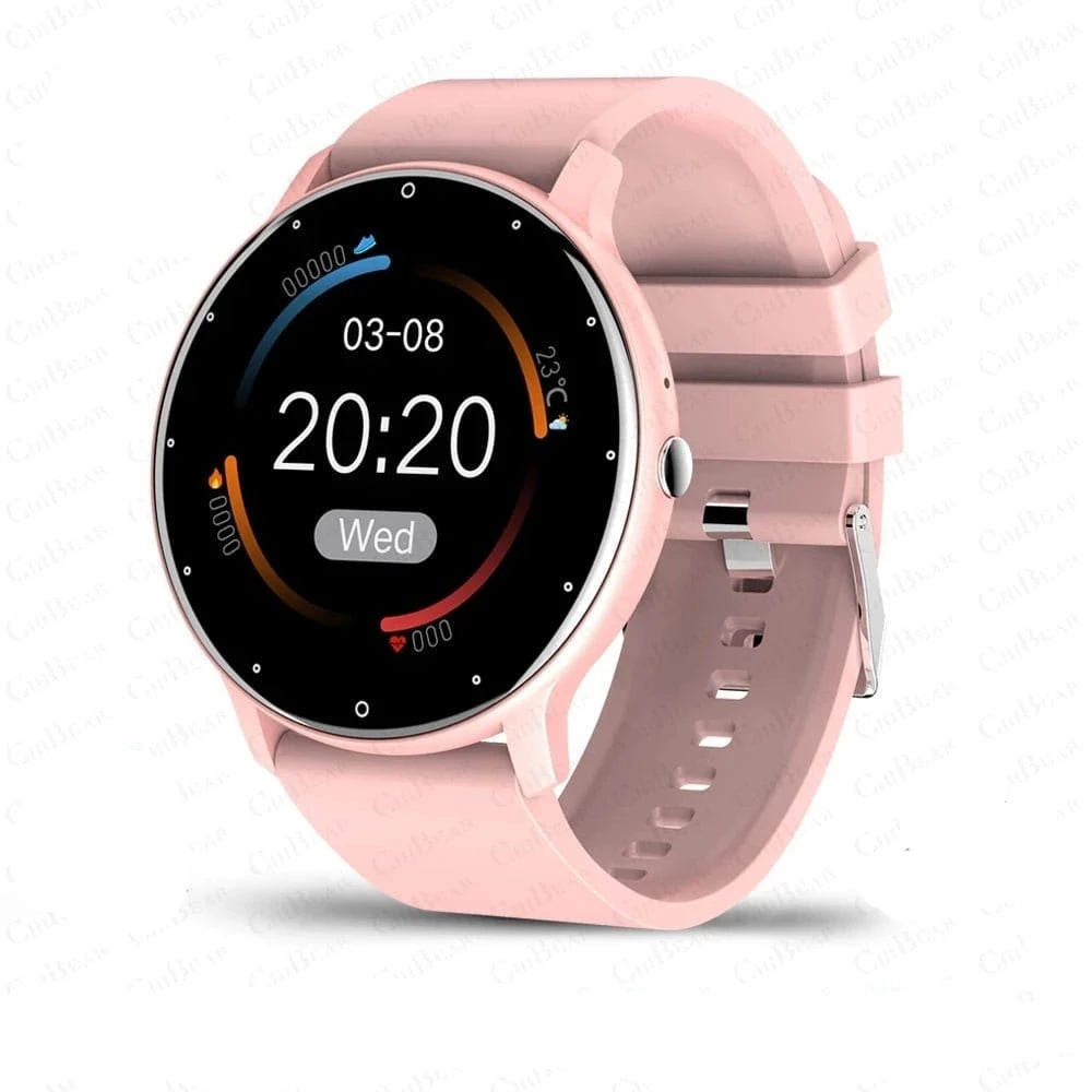 ÆLECTRONIX Pink Silicone Band / Bluetooth Call Smart Watch AMOLED Display