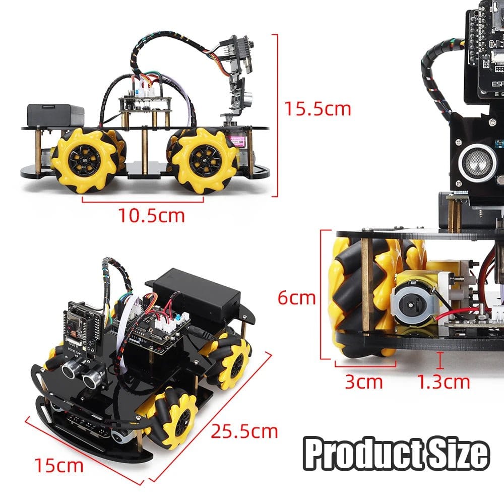Arduino Programming Robot Robot Starter Kit For Arduino Programming with ESP32 Camera – ÆLECTRONIX