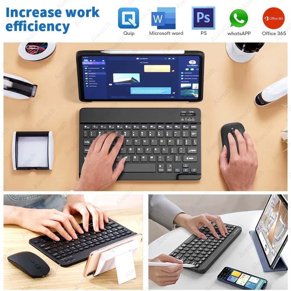 AIEACH Wireless Keyboard and Mouse - ÆLECTRONIX